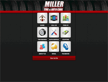 Tablet Screenshot of millertireandauto.com